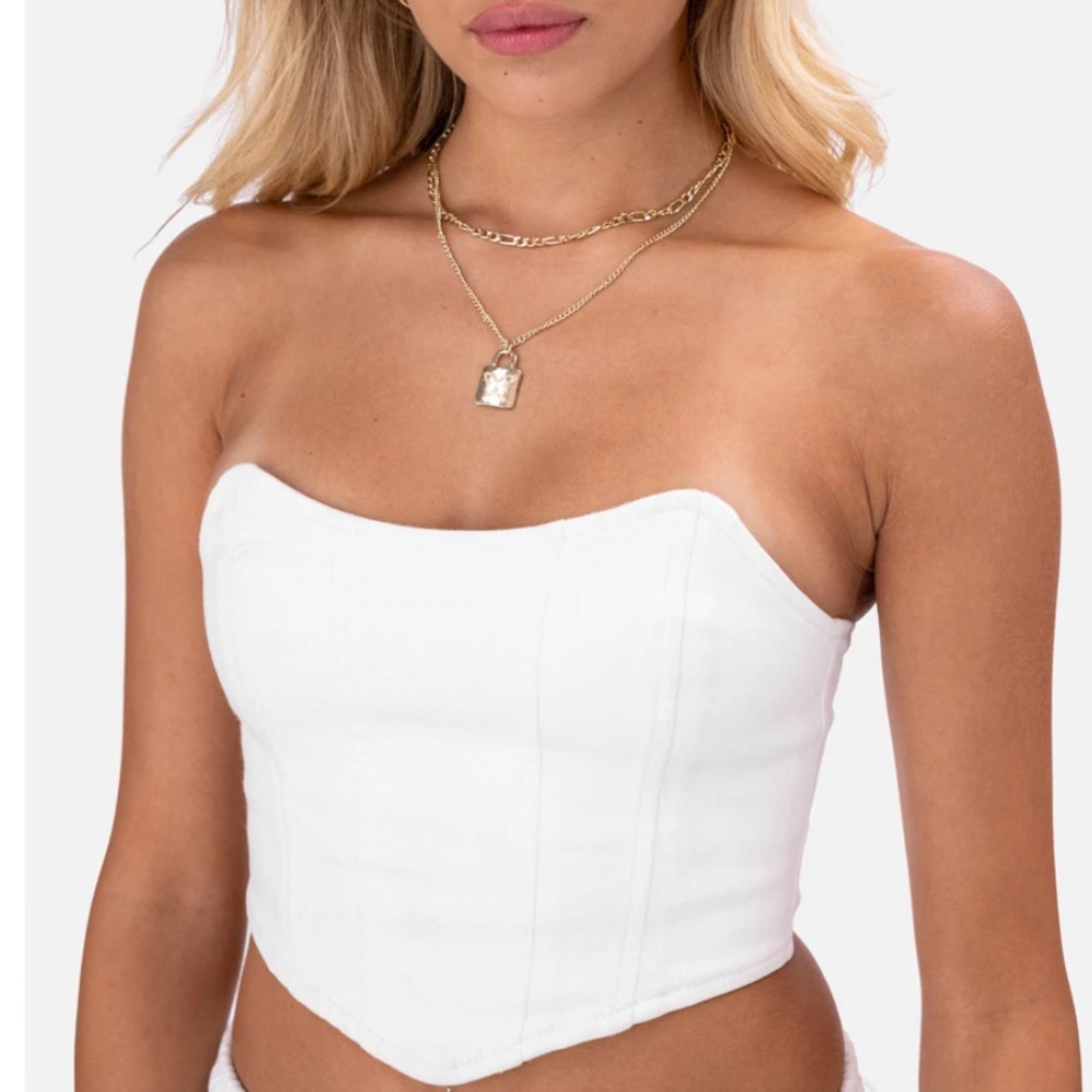 Adika - Denim Corset Style Top